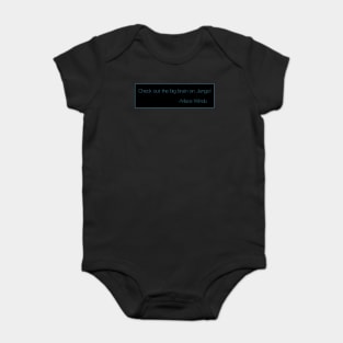 Mace Windu Quotes: "Check out the big brain on Jango!" Baby Bodysuit